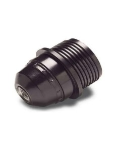 Portalámparas roscado negro E-27 de Famatel 163 - 4