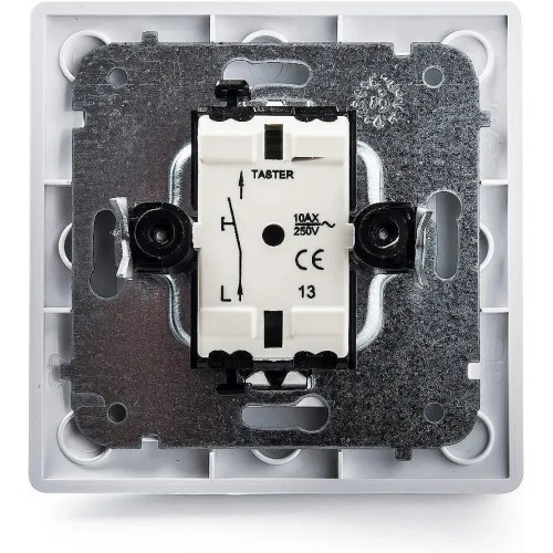 Pulsador luminoso Famatel 9111 empotrado blanco 10A 250V - 6