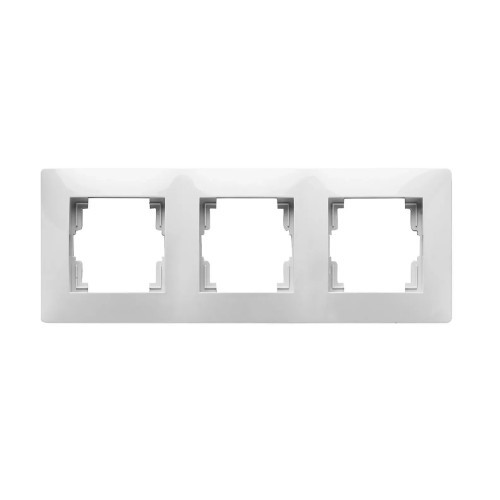 Marco triple de empotrar blanco Famatel 9121 - 1