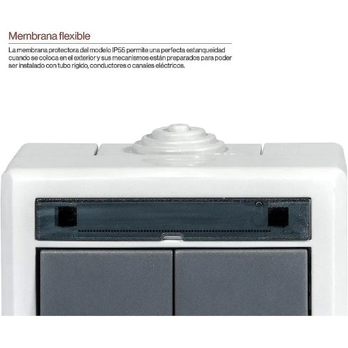 Interruptor Conmutador de superficie estanco IP55 Famatel 19075 - 4