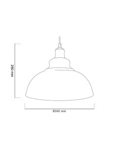 Aplique vintage colgante Matel E-27 250x300MM - 1 2