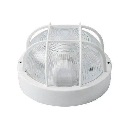 Aplique oval E-27 Matel blanco IP44 - 1