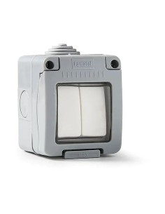Conmutador doble de superficie estanco IP55 Famatel 19044 - 1