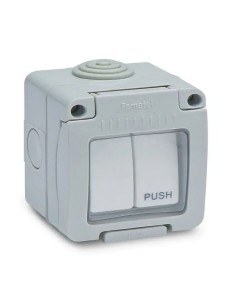 Conmutador + Pulsador de superficie estanco IP55 Famatel 19045 - 1