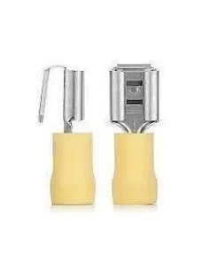 Terminal faston macho/hembra amarillo 6,3MM - 1