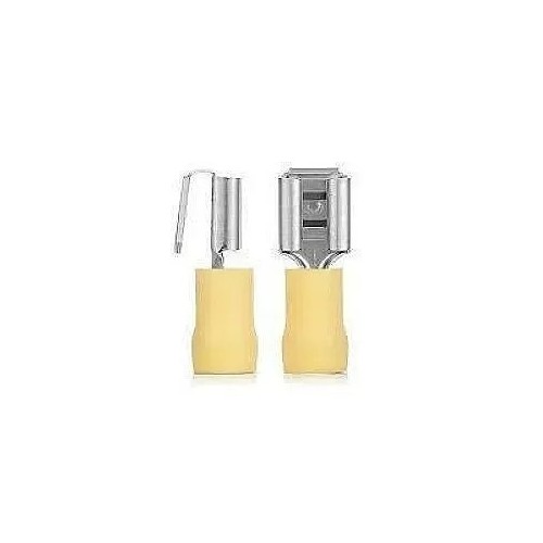Terminal faston macho/hembra amarillo 6,3MM - 1 Terminal faston macho/hembra amarillo 6,3MM - 1