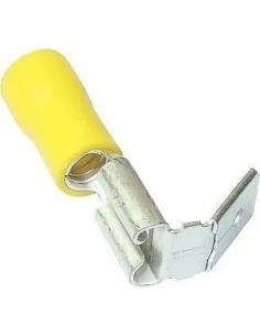 Terminal faston macho/hembra amarillo 6,3MM - 1 2