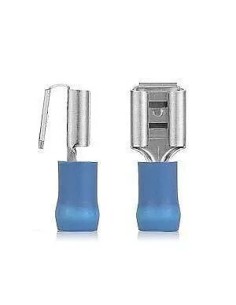 Terminal faston macho/hembra azul 6,3MM - 1