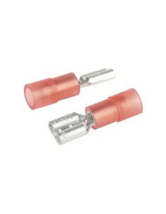 Terminal faston hembra nylon preaislado rojo 6,3 mm - 1