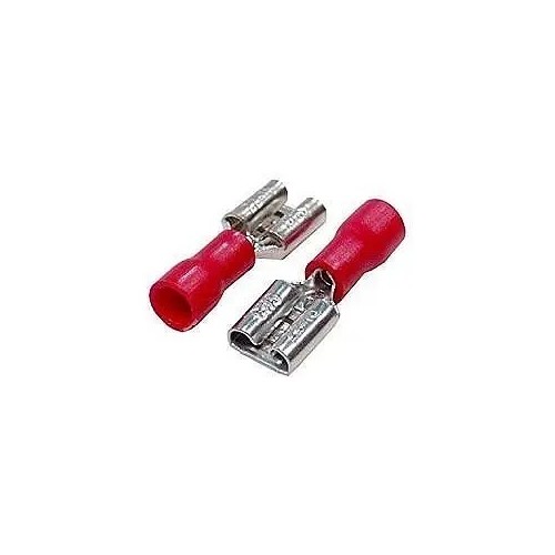 Terminal faston hembra PVC preaislado rojo 2,8 MM - 1