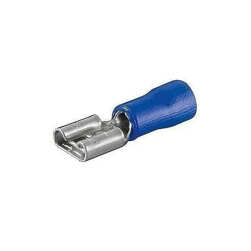 Terminal faston hembra PVC preaislado azul 6,3MM - 1
