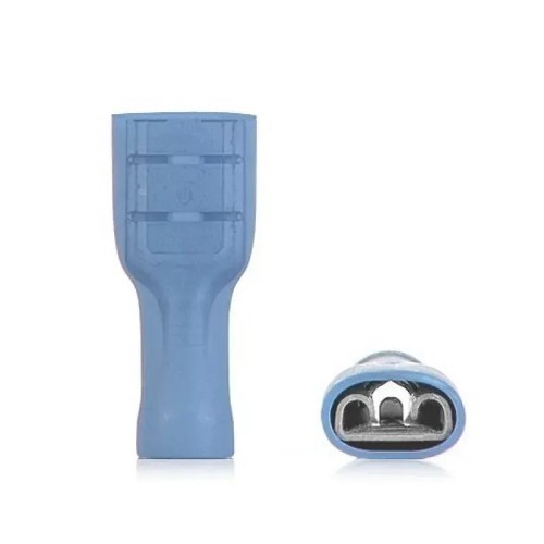 Terminal faston hembra nylon aislado azul 6,3 mm - 3