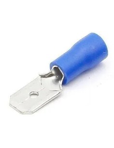 Terminal faston macho PVC preaislado azul 4,8 MM - 1