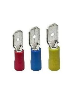 Terminal faston macho PVC preaislado azul 6,3 MM - 1 2