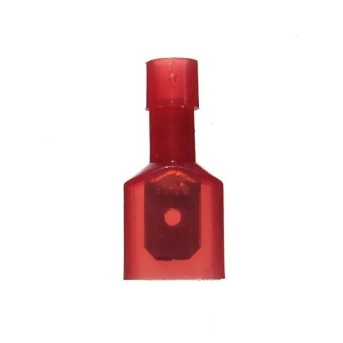 Terminal faston macho nylon aislado rojo 6,3MM - 1