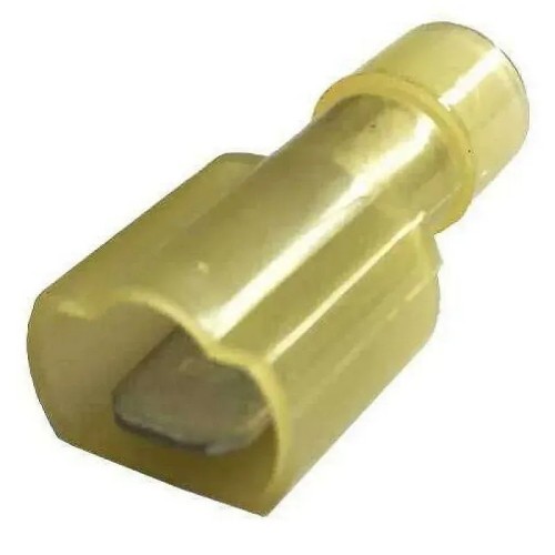 Terminal faston macho nylon aislado amarillo 6,3MM - 1