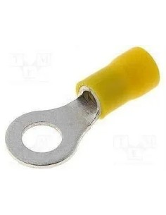 Terminal redondo preaislado amarillo de diámetro de 4,3mm - 1