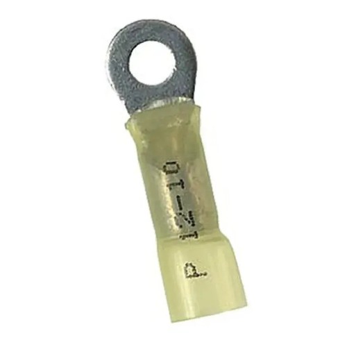 Terminal preaislado redondo amarillo de 4,3mm con aislante termoretráctil - 2