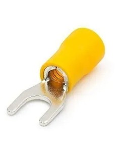 Terminal de horquilla preaislado amarillo de diámetro interior 3,7MM  - 1