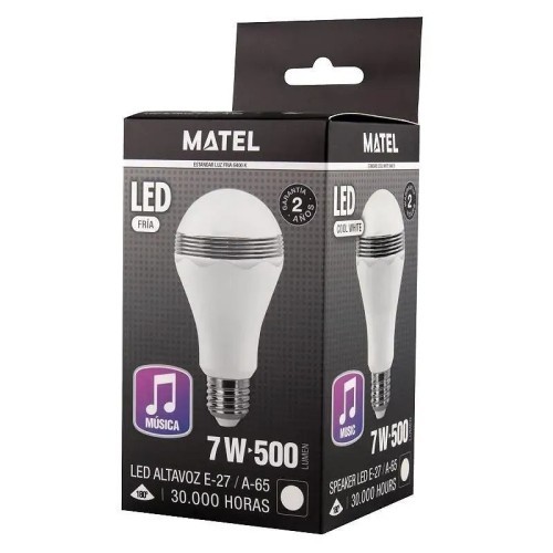 Bombilla LED estándar E27 7W altavoz (Fría, Cálida, Neutra) - 2 Bombilla LED estándar E27 7W altavoz (Fría, Cálida, Neutra) - 2