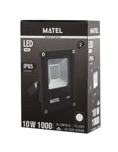 Proyector LED Matel negro 10W IP65 Fría - 1 2