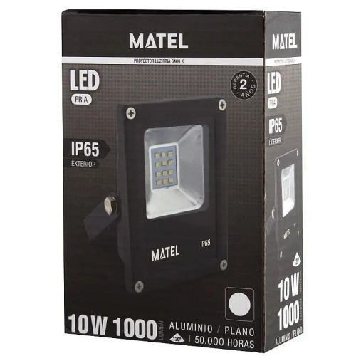 Proyector LED Matel negro 10W IP65 Fría - 2 Proyector LED Matel negro 10W IP65 Fría - 2