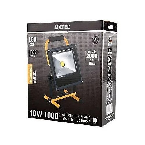 Proyector LED Matel recargable 10W 3000MAH IP65 Fría - 3 Proyector LED Matel recargable 10W 3000MAH IP65 Fría - 3