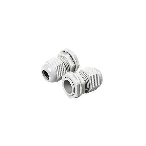 Prensaestopas PG13,5 poliamida con tuerca gris claro - 1