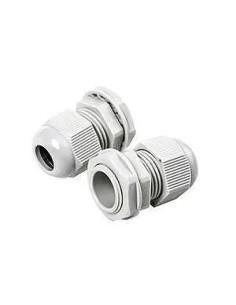 Prensaestopas PM50 con tuerca de poliamida gris claro - 1