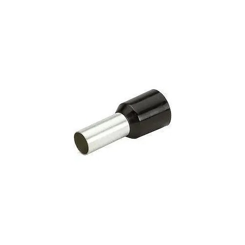 Puntera hueca aislada de sección 1,5MM negra
