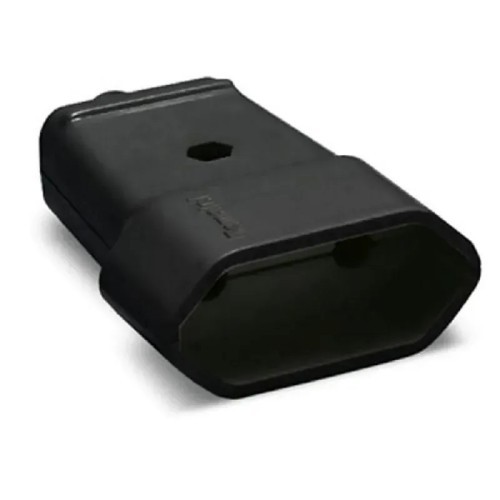 Toma de corriente móvil negro 10A 250V Famatel 2002N - 1