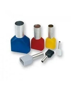 Puntera hueca doble aislada de sección 4MM gris 2