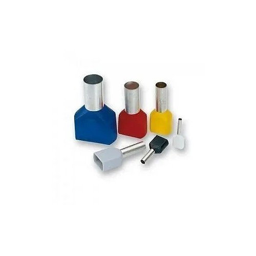 Puntera hueca doble aislada de sección 4MM gris - 1