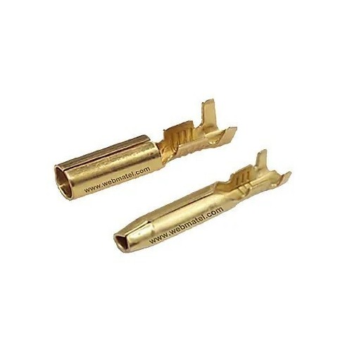 Terminales de laton cilíndrico hembra de 4 mm - 1