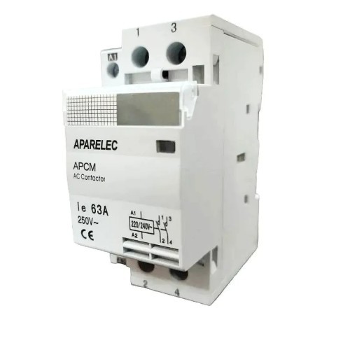 Contactor modular 63A 2NO 2 Módulos - Aparelec - 4