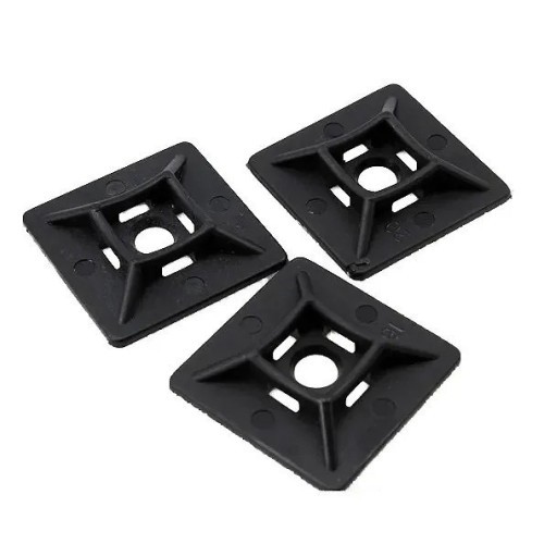 Base adhesiva 27x27 mm negra - 1 Base adhesiva 27x27 mm negra - 1