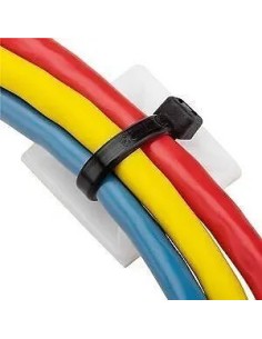 Base adhesiva 19x19 mm negra - 1 2