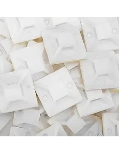 Base adhesiva 19x19 mm blanca - 2 2