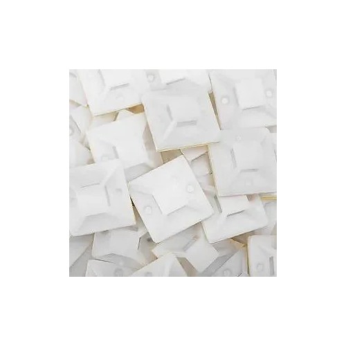 Base adhesiva 27x27 mm blanca - 1