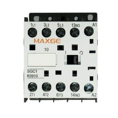 Minicontactor tripolar (NO) + 1NO 4KW - 9A 24V-415V AC - Maxge - 1