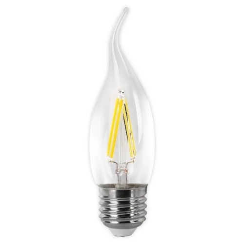 Bombilla LED filamento vela flama clara E27 4W (Fría, Cálida) - 1