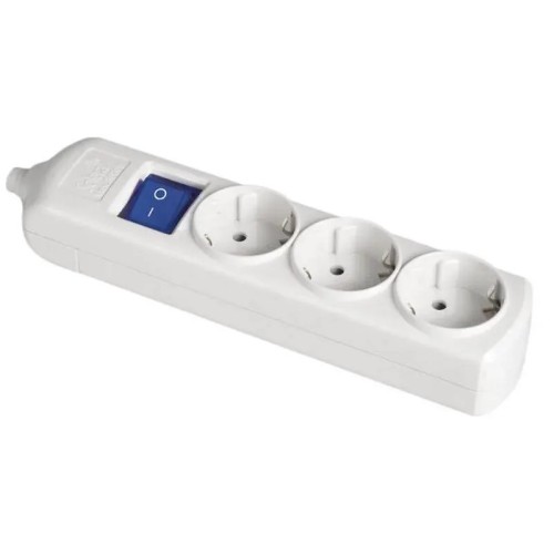 Base múltiple 3 tomas con interruptor luminoso Solera 8003IL - 1