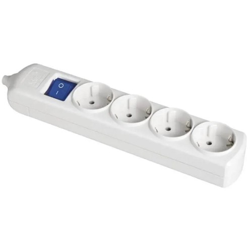 Base 4 tomas con interruptor luminoso Solera 8004IL - 1