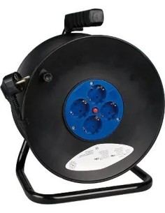 Enrollacable 50m 3x1,5mm con 4 tomas bipolares Solera 7427/2 - 1