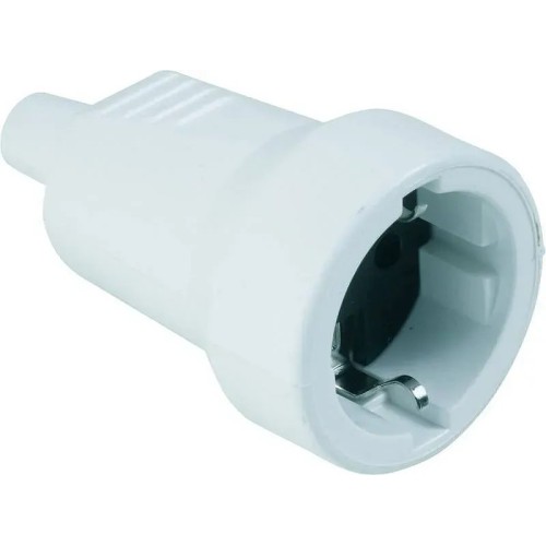 Base móvil bipolar blanca schuko 16A de PVC Fenoplástica - 1
