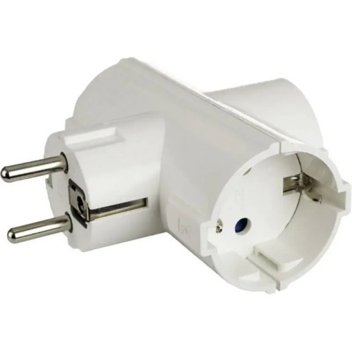 Adaptador 3 tomas blanco 2P+T 16A Solera 186 - 1