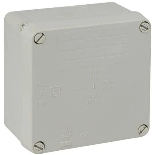 Caja eléctrica estanca 100x100x55 mm IP65 sin conos de Solera 815 - 1