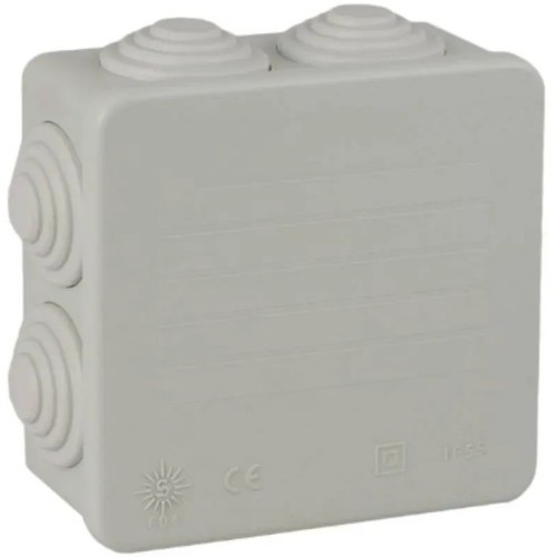 Caja estanca 80x80x35 mm IP55 con conos Solera 604 - 1