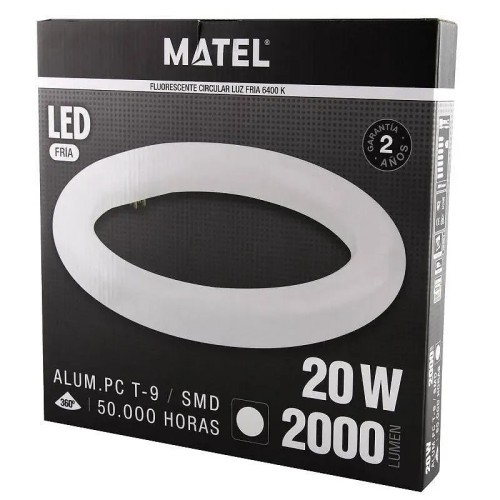 Tubo LED T9 Matel circular 30cm 20W (Fría, Cálida, Neutra) - 2