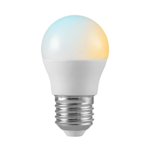 Bombilla LED Smart WiFi esférica regulable E27 5,5W CCT